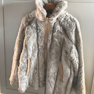 Vintage faux fur coat, sz L